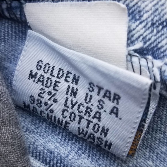 Vintage High Waisted Jean Shorts Light Denim - Picture 5 of 7